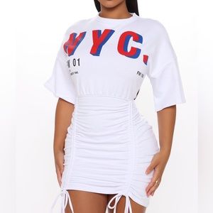 White New York Mini Dress XS - Fashion Nova